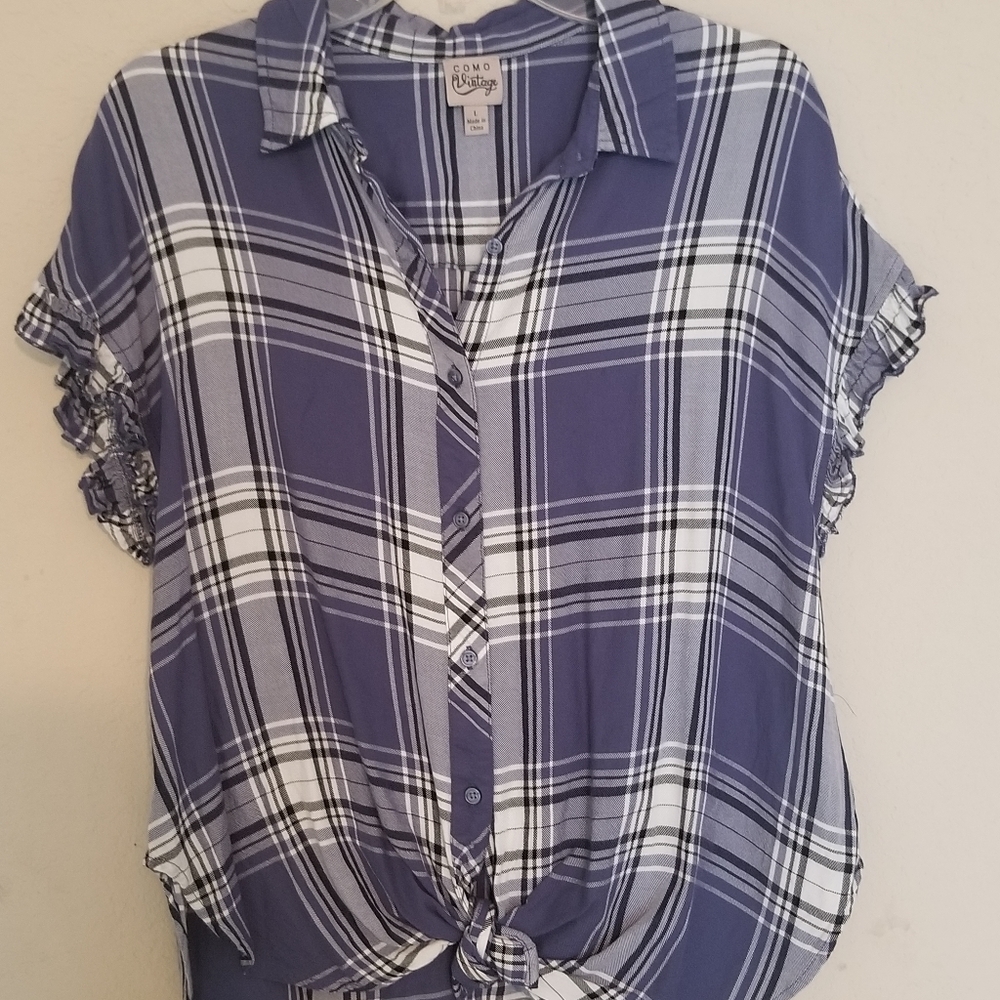 Como Vintage plaited top